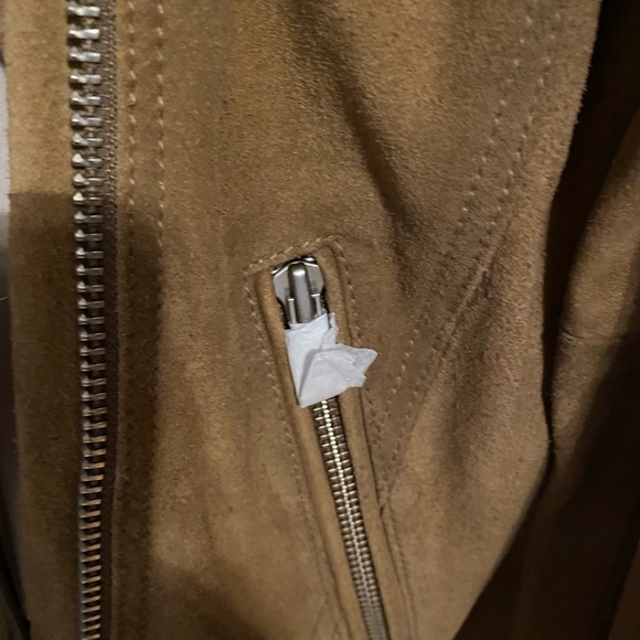 WeTheFree Beige Suede jacket . 100% Cow Leather. NWOT. Beige. Size medium - Picture 5 of 10